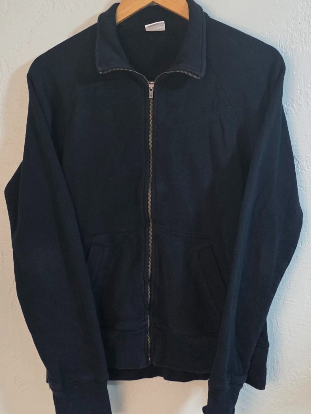 Columbia Women's Black Full Zip Fleece Sweatshirt Jacket Mock Neck Pocket Size M